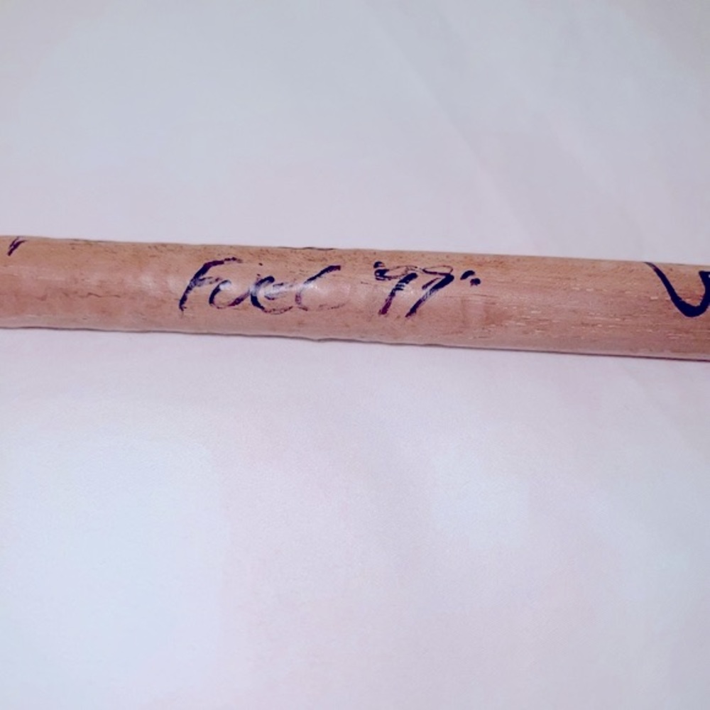 ORIGINAL USED SIGNED AUTHENTIC VINTAGE 1999 AUTOGRAPHED FUEL DRUMSTICK BY BAND